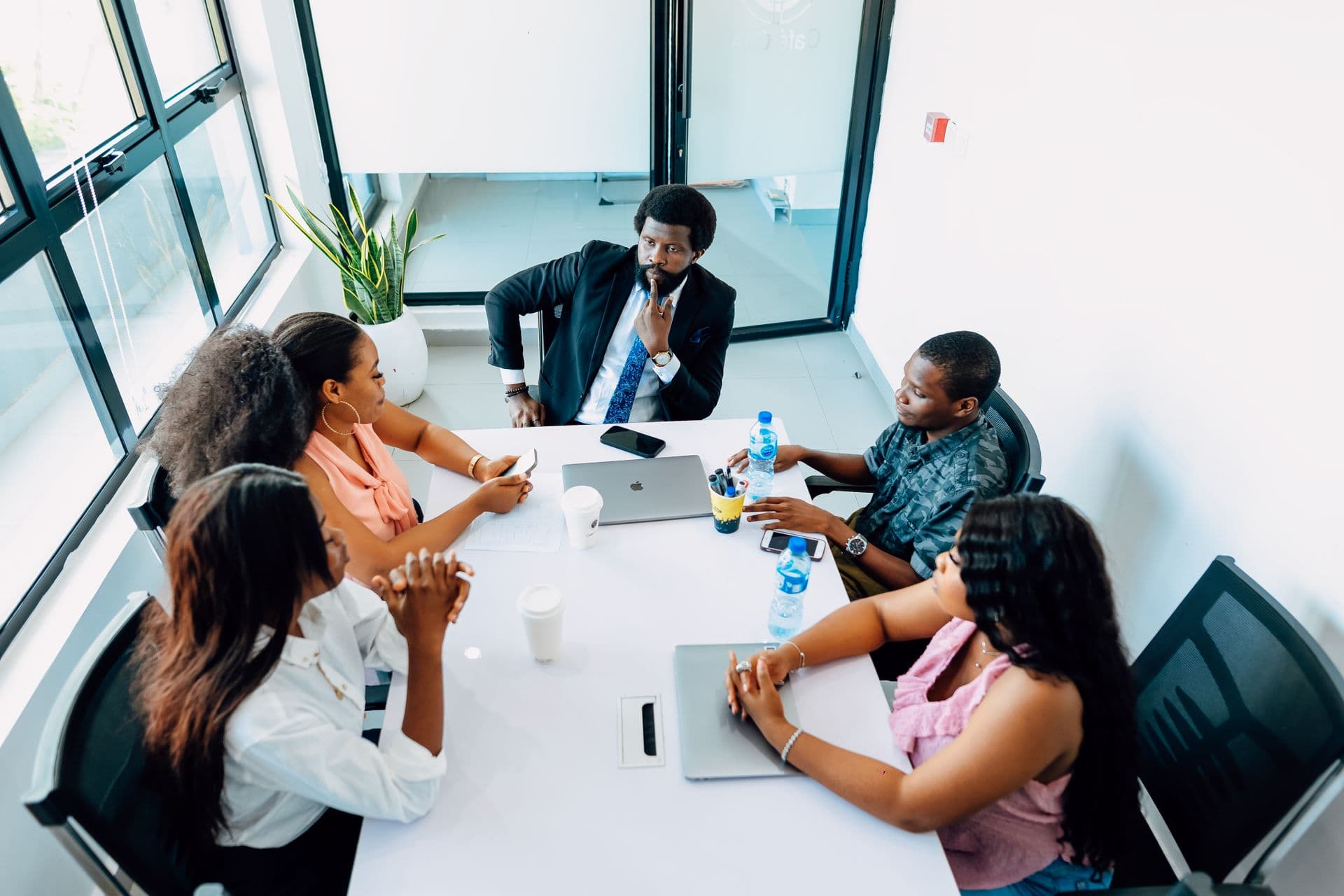 Fundshere team in a business meeting